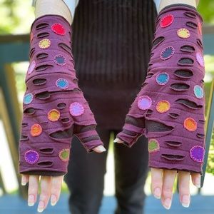 NWT Nepal fingerless texting gloves arm warmers mittens